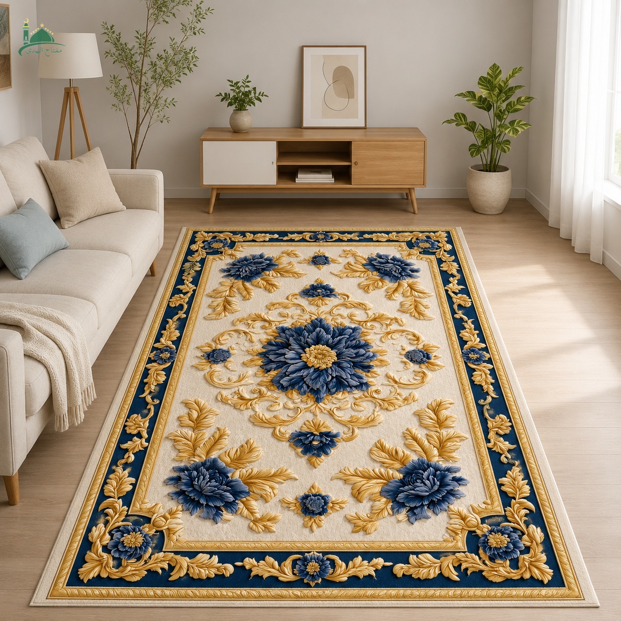 IK-PATTERN-0115-M1 Indahkarpet Karpet Motif Premium M1 Bahan Printing Digital Halus Cocok untuk Ruang Tamu Kamar Reseller