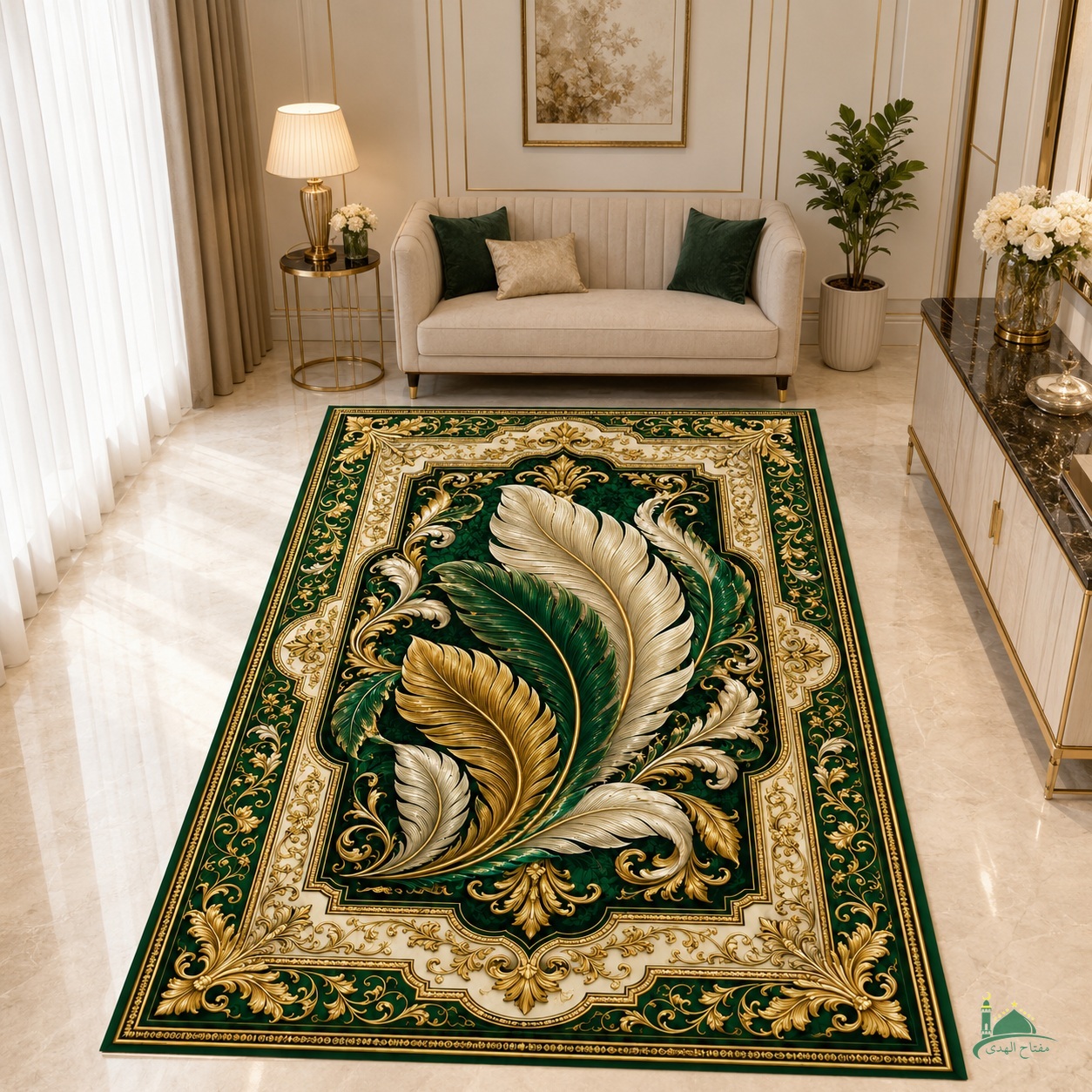 IK-PATTERN-0119-M1 Indahkarpet Karpet Motif Premium M1 Bahan Printing Digital Halus Cocok untuk Ruang Tamu Kamar Reseller