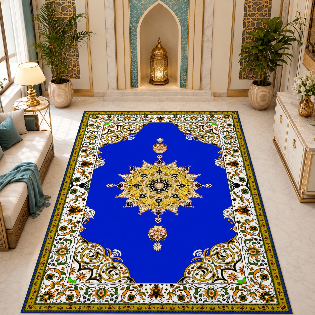 IK-PATTERN-0127-M1 Indahkarpet Karpet Motif Premium M1 Bahan Printing Digital Halus Cocok untuk Ruang Tamu Kamar Reseller
