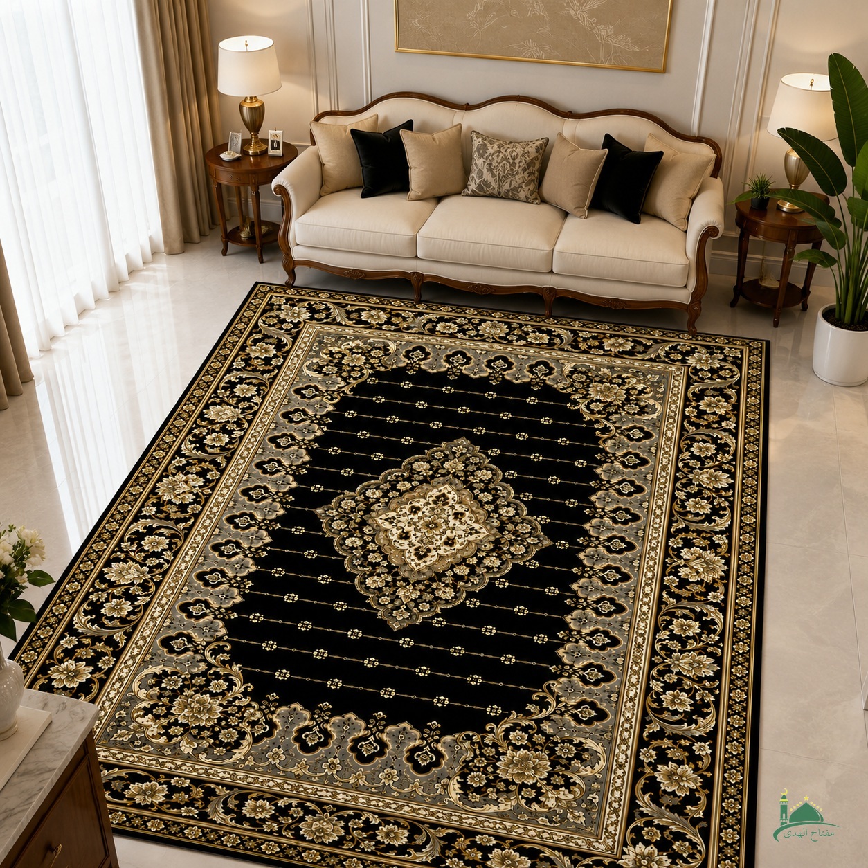 IK-PATTERN-0134-M1 Indahkarpet Karpet Motif Premium M1 Bahan Printing Digital Halus Cocok untuk Ruang Tamu Kamar Reseller