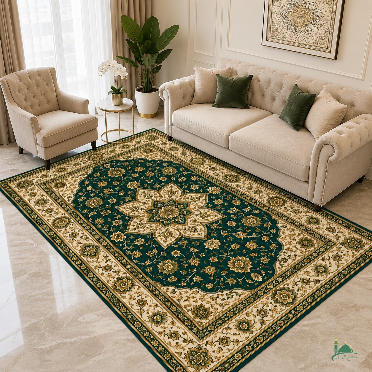 IK-PATTERN-0137-M1 Indahkarpet Karpet Motif Premium M1 Bahan Printing Digital Halus Cocok untuk Ruang Tamu Kamar Reseller