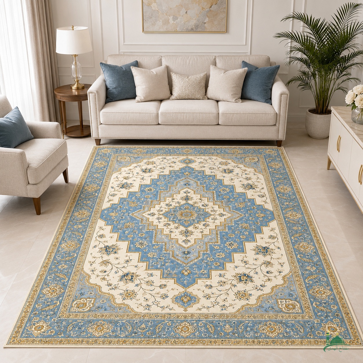 IK-PATTERN-0138-M1 Indahkarpet Karpet Motif Premium M1 Bahan Printing Digital Halus Cocok untuk Ruang Tamu Kamar Reseller