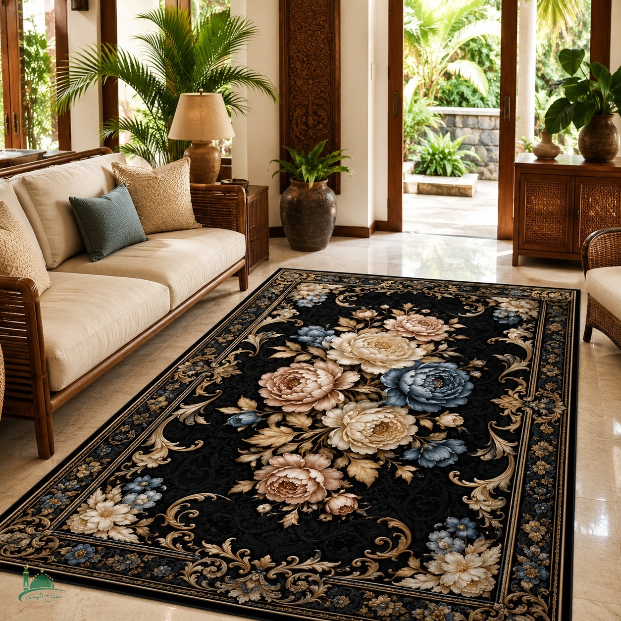 IK-PATTERN-0146-M1 Indahkarpet Karpet Motif Premium M1 Bahan Printing Digital Halus Cocok untuk Ruang Tamu Kamar Reseller